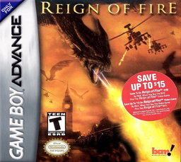 Reign of Fire box art for GameBoy Advance